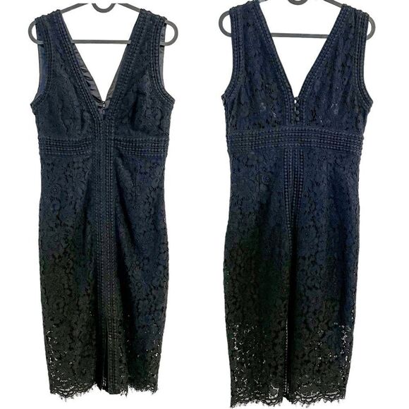 Bardot Morgan Lace Dress Black Midi S - Picture 5 of 8